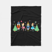 Nutcracker Squad Ballet Dance Merry Christmas Wome Fleece Deken (Voorkant)