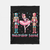 Nutcracker Squad Ballet Dance Merry Christmas Wome Fleece Deken (Voorkant)