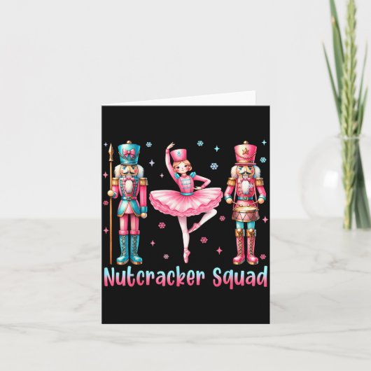 Nutcracker Squad Ballet Dance Merry Christmas Wome Kaart (Voorkant)
