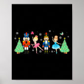 Nutcracker Squad Ballet Dance Merry Christmas Wome Poster (Voorkant)