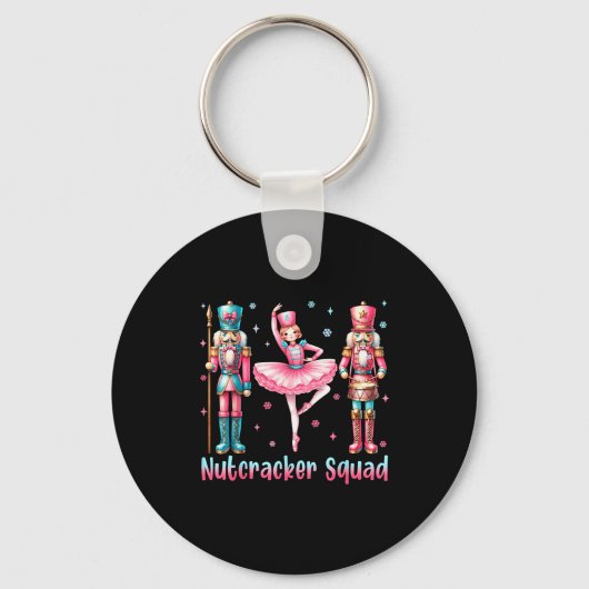 Nutcracker Squad Ballet Dance Merry Christmas Wome Sleutelhanger (Voorkant)