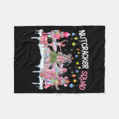 Nutcracker Squad Christmas Nk Ballet Sugar Plum Fa Fleece Deken (Voorkant (Horizontaal))