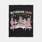Nutcracker Squad Christmas Nk Ballet Sugar Plum Fa Fleece Deken (Voorkant)