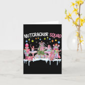 Nutcracker Squad Christmas Nk Ballet Sugar Plum Fa Kaart (Gele Bloem)