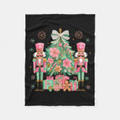 Nutcracker Squad Christmas Tree Ballet Dance Women Fleece Deken (Voorkant)