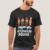 Nutcracker Squad Holiday Ballet Dance KerstPa T-shirt (Voorkant)