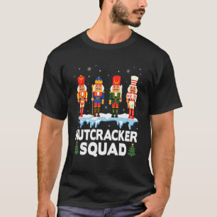 Nutcracker Squad Holiday Ballet Dance KerstPa T-shirt