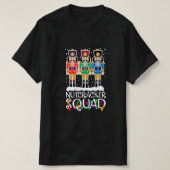 Nutcracker Squad Holiday Ballet Dance Matching Chr T-shirt (Design voorkant)