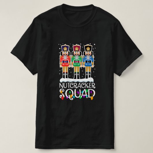 Nutcracker Squad Holiday Ballet Dance Matching Chr T-shirt (Design voorkant)