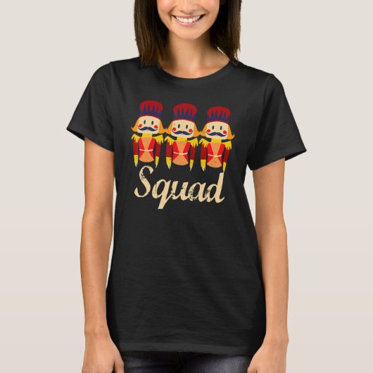 Nutcracker Squad Holiday Ballet Dance T-shirt (Voorkant)