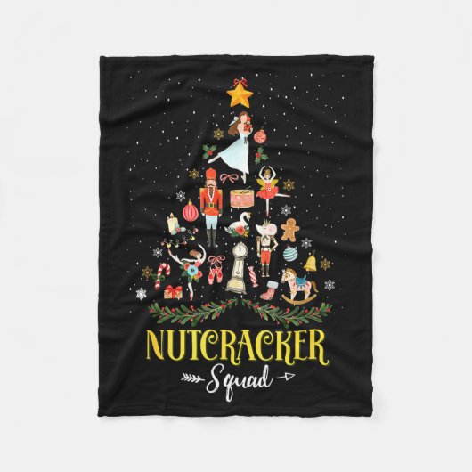 Nutcracker Squad In My Nutcracker Era Christmas Tr Fleece Deken (Voorkant)