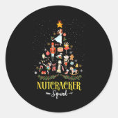 Nutcracker Squad In My Nutcracker Era Christmas Tr Ronde Sticker (Voorkant)