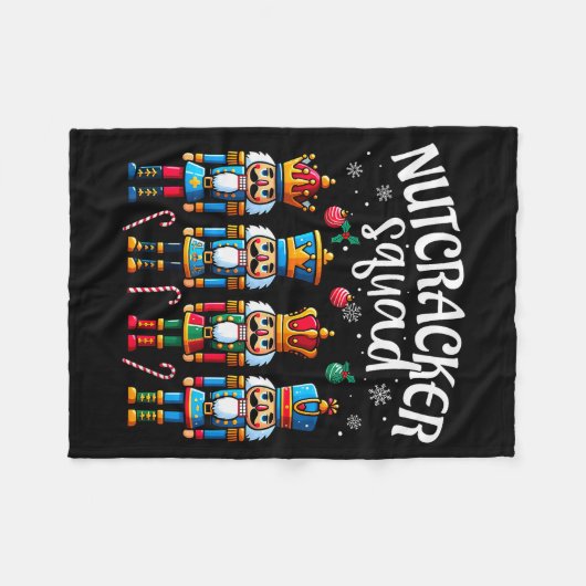 Nutcracker Squad Pajama Merry Christmas Toddler Bo Fleece Deken (Voorkant (Horizontaal))