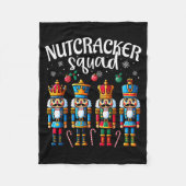 Nutcracker Squad Pajama Merry Christmas Toddler Bo Fleece Deken (Voorkant)