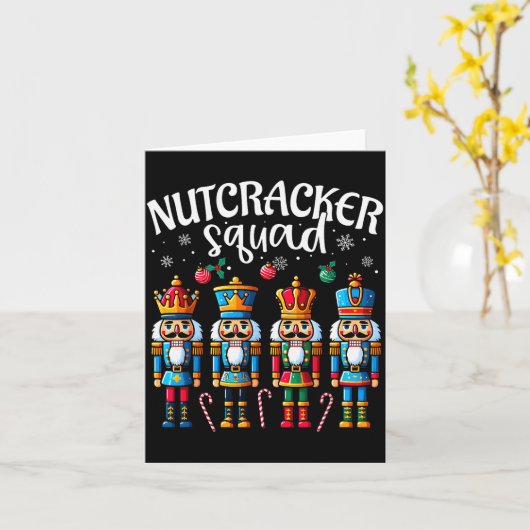 Nutcracker Squad Pajama Merry Christmas Toddler Bo Kaart (Gele Bloem)