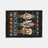 Nutcracker Squad Shirt Funny Ugly KerstSweate Fleece Deken (Voorkant (Horizontaal))