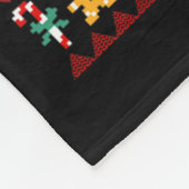 Nutcracker Squad Shirt Funny Ugly KerstSweate Fleece Deken (Hoek)