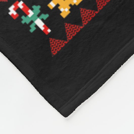 Nutcracker Squad Shirt Funny Ugly KerstSweate Fleece Deken (Hoek)