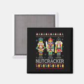 Nutcracker Squad Shirt Funny Ugly KerstSweate Magneet (Voorkant / Achterkant)
