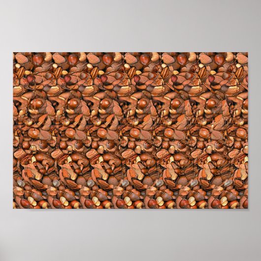 Nutcracker Squirrel - Verborgen 3D-druk Poster (Voorkant)