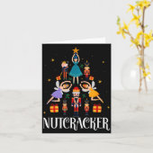 Nutcracker Sugar Fairy Plum Christmas - Nutcracker Kaart (Gele Bloem)