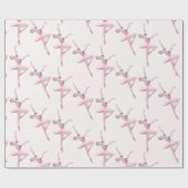 Nutcracker Sugar Plum Fairy Ballerina Pattern Cadeaupapier (Vlak)