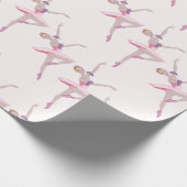 Nutcracker Sugar Plum Fairy Ballerina Pattern Cadeaupapier (Hoek)