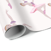 Nutcracker Sugar Plum Fairy Ballerina Pattern Cadeaupapier (Rol Hoek)