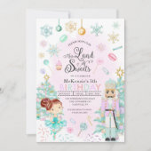 Nutcracker Sugar Plum Fairy Kerstmis Kaart (Voorkant)