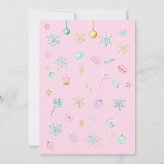 Nutcracker Sugar Plum Fairy Kerstmis Kaart (Achterkant)