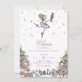 Nutcracker Sugar Plum Fairy Kerstmis Kaart (Voorkant)