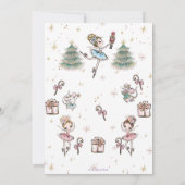 Nutcracker Sugar Plum Fairy Kerstmis Kaart (Achterkant)