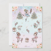 Nutcracker Sugar Plum Fairy Kerstmis Kaart (Achterkant)