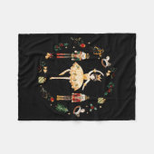 Nutcracker Sugar Plum Fairy Winter Birthday Baby  Fleece Deken (Voorkant (Horizontaal))