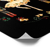 Nutcracker Sugar Plum Fairy Winter Birthday Baby  Poster (Hoek)