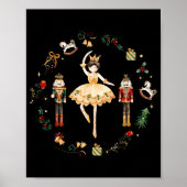 Nutcracker Sugar Plum Fairy Winter Birthday Baby  Poster (Voorkant)