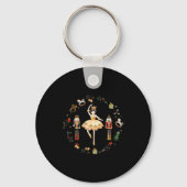 Nutcracker Sugar Plum Fairy Winter Birthday Baby  Sleutelhanger (Voorkant)