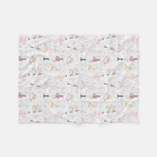 Nutcracker Suite Ballerina Fairy Soldier Fleece Deken (Voorkant (Horizontaal))