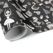 Nutcracker Suite-omslagpapier Cadeaupapier (Rol Hoek)