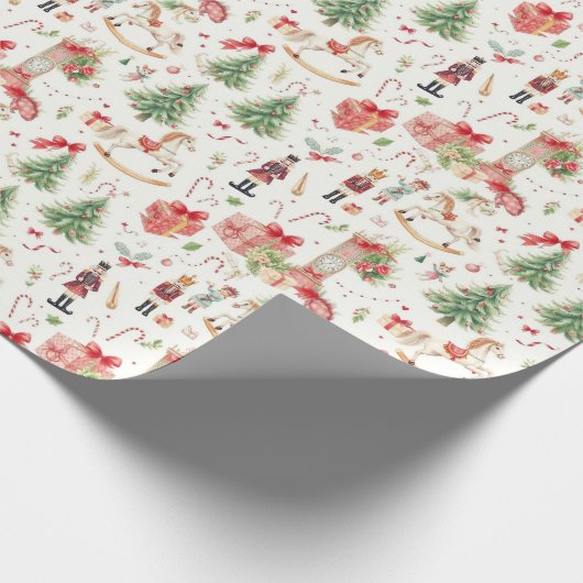 Nutcracker Suite Sweets Ballet Watercolor Cadeaupapier (Hoek)