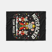 Nutcracker Team Mouse Christmas Ballet Gift Merry  Fleece Deken (Voorkant (Horizontaal))