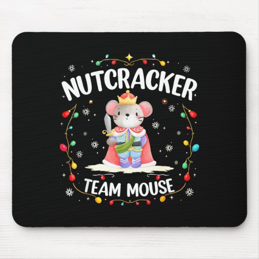 Nutcracker Team Mouse Christmas Dance Ballet Merry Muismat (Voorkant)