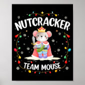 Nutcracker Team Mouse Christmas Dance Ballet Merry Poster (Voorkant)