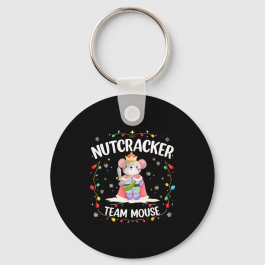 Nutcracker Team Mouse Christmas Dance Ballet Merry Sleutelhanger (Voorkant)
