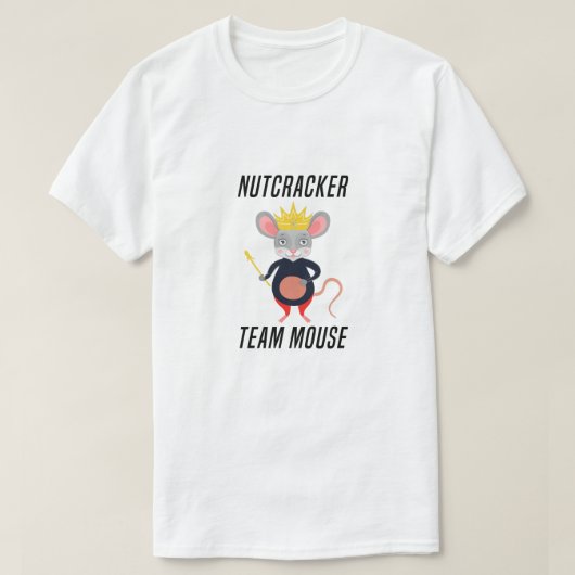 Nutcracker Team Mouse, grappige kerstbont T-shirt (Design voorkant)