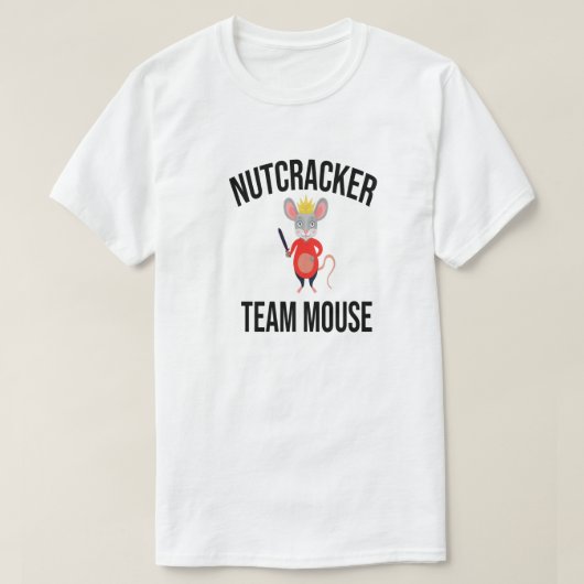 Nutcracker Team Mouse, kerstrecker, cadeau T-shirt (Design voorkant)