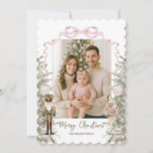 Nutcracker Theme Photo Christmas Feestdagenkaart (Voorkant)