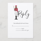 Nutcracker ThMED RSVP Wedding Informatiekaartje (Voorkant)