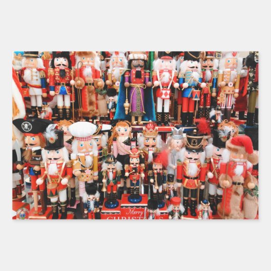 Nutcracker Toss Christmas Candy 3  Inpakpapier Vel (Voorkant 3)