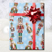 Nutcracker Toss on Snow Christmas Roll of Cadeaupapier
